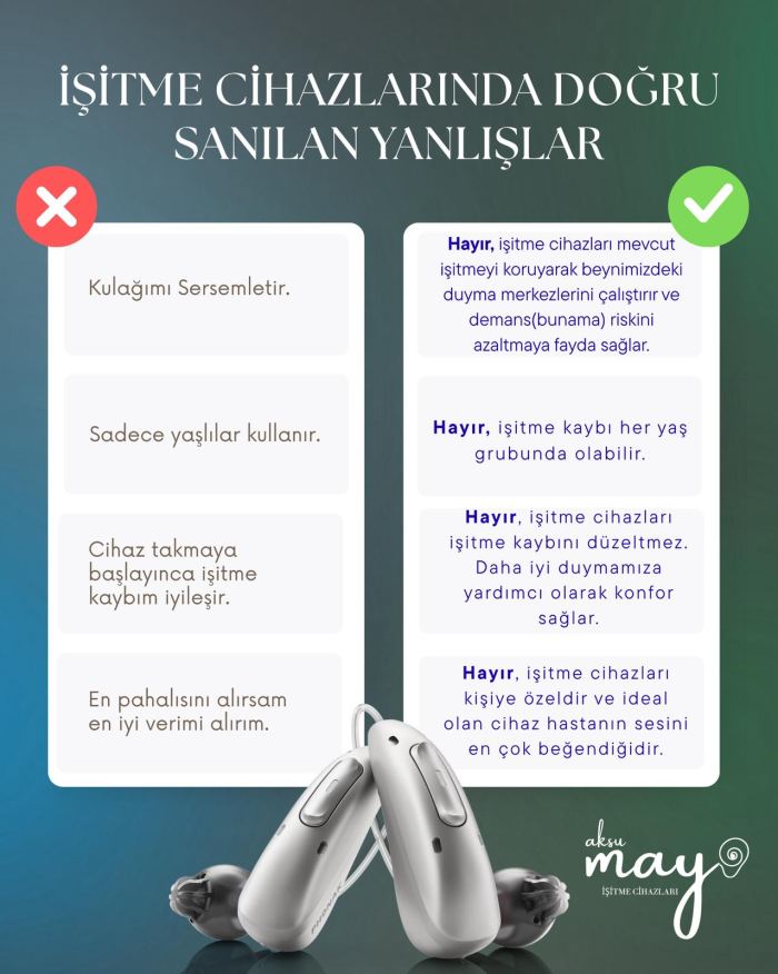 İşitme cihazlarında doğru sanılan yanlışlar